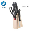Reda best-seller Knife Set-6pcs com bloco de madeira